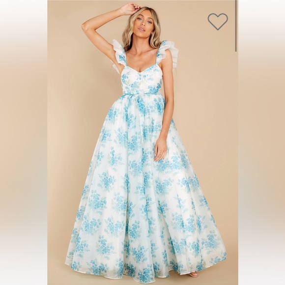 NEW LoveShackFancy Macron dress, revolve floral organza size 8 - Picture 2 of 8